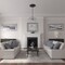Ekena Millwork Trinity Ceiling Medallion (Fits Canopies up to 3"), Hand-Painted Black Pearl, 22"OD x 1 3/4"P CM22TNBPS - alternate 2